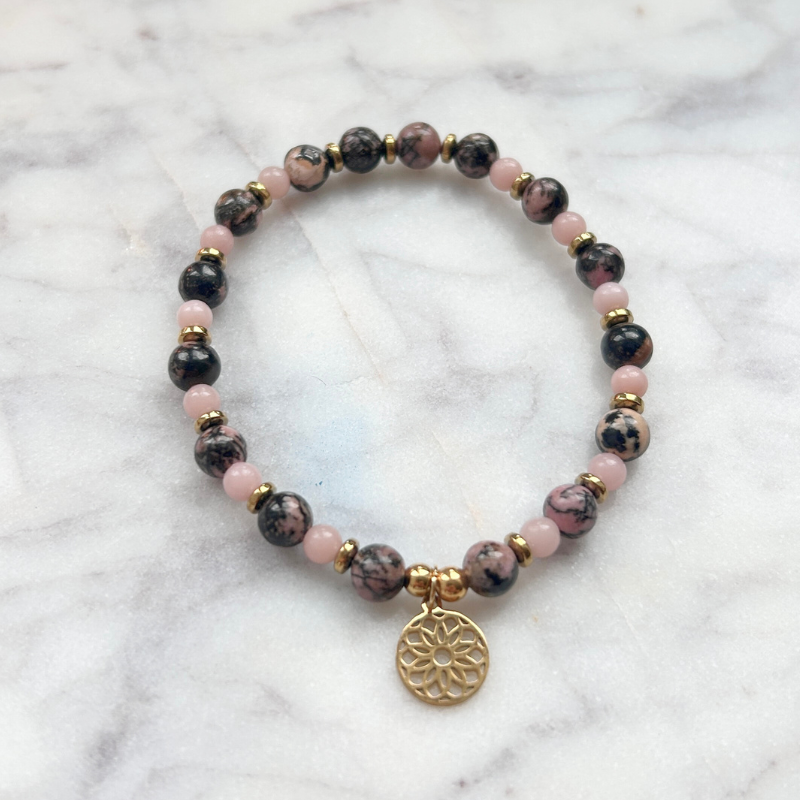 Douce Reconstruction – Rhodonite & Opaline