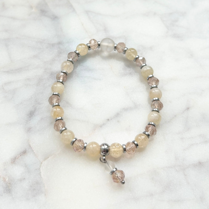Énergie Joyeuse – Citrine & Cristal d’Autriche