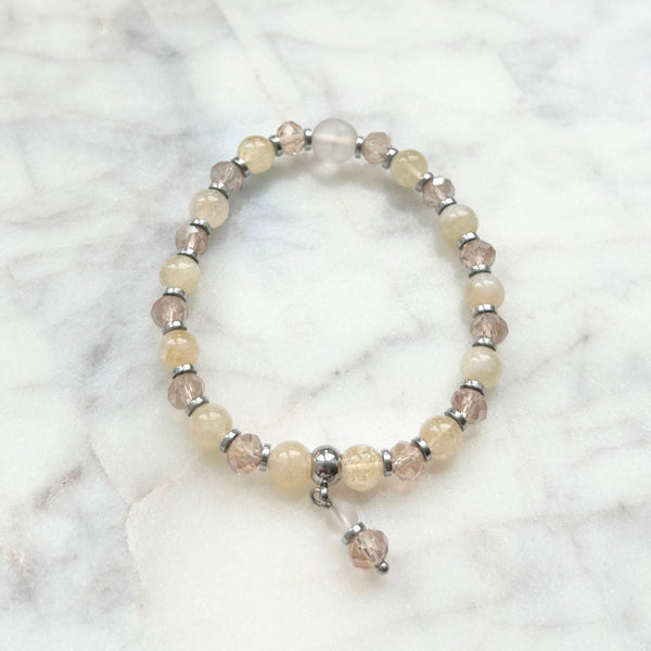 Énergie Joyeuse – Citrine & Cristal d’Autriche