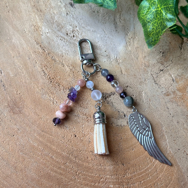 Calme Complet – Améthyste, Pierre de Lune, Labradorite & Quartz Rose