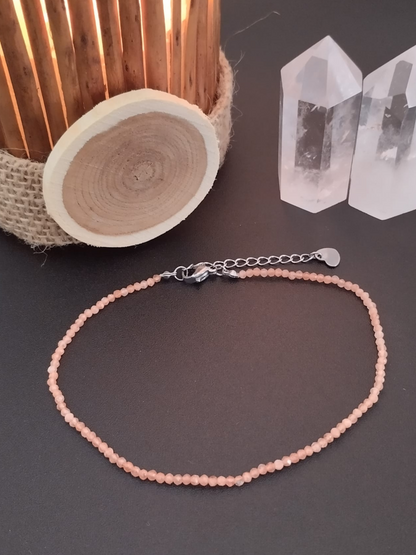 Rayon Libre – Chaînette de cheville en Pierre de Soleil
