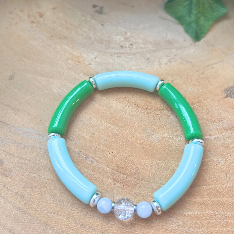 Clarté Marine – Cristal de Roche & Aigue-Marine (acétate)