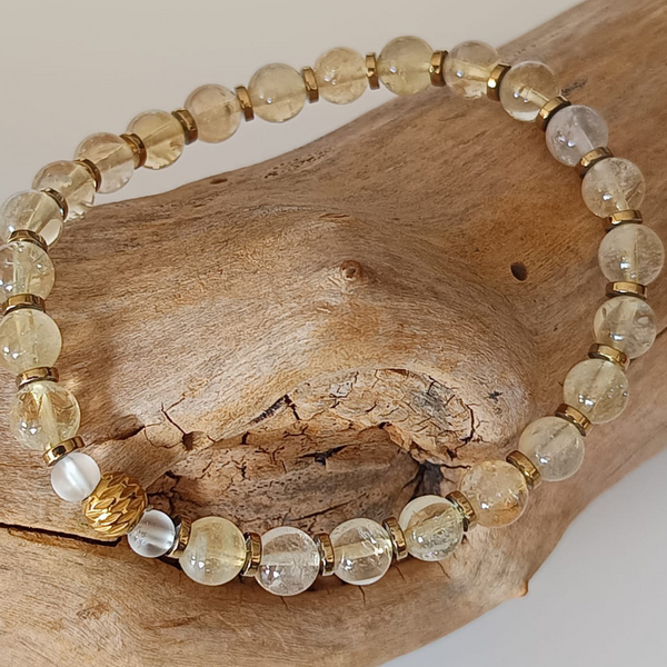 Lumière Active – Citrine & Cristal de Roche