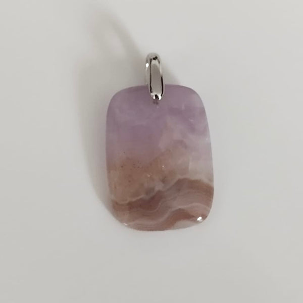 Cœur Intuitif – Agate inclusion d’Améthyste