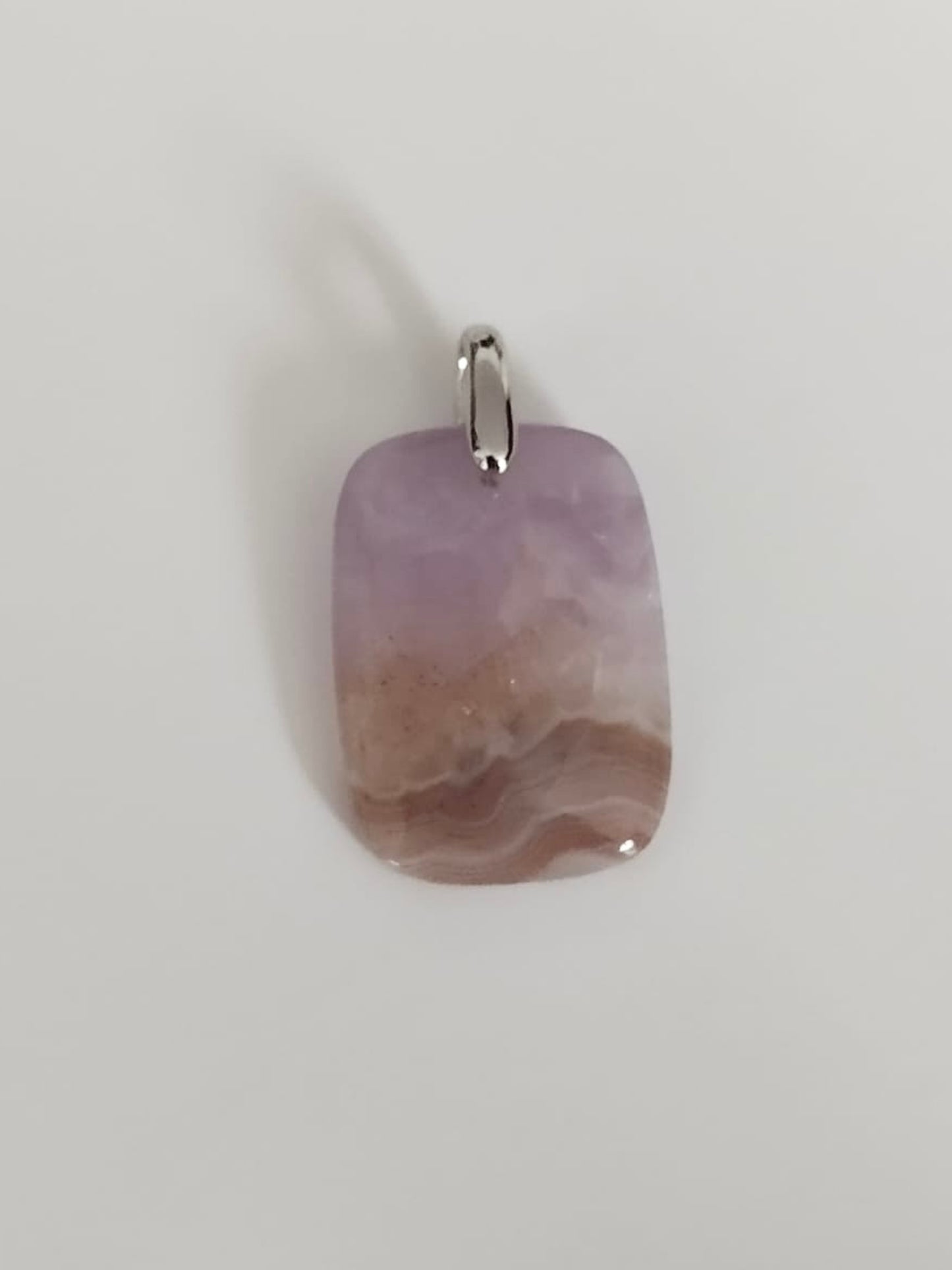 Cœur Intuitif – Agate inclusion d’Améthyste