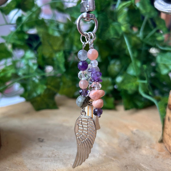 Calme Complet – Améthyste, Pierre de Lune, Labradorite & Quartz Rose