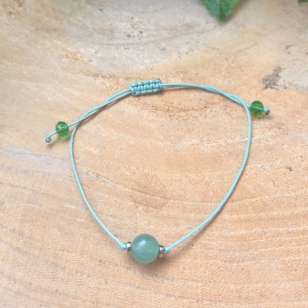 Sérénité Verte – Aventurine Verte & Cristal d’Autriche