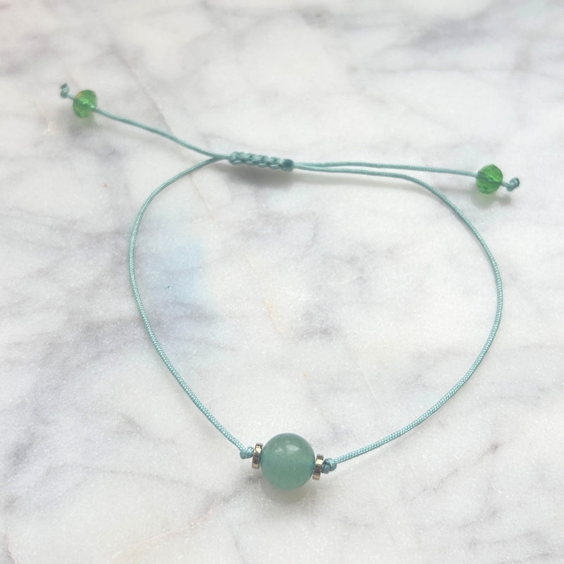 Sérénité Verte – Aventurine Verte & Cristal d’Autriche