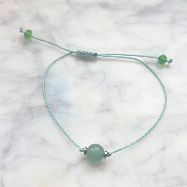 Sérénité Verte – Aventurine Verte & Cristal d’Autriche