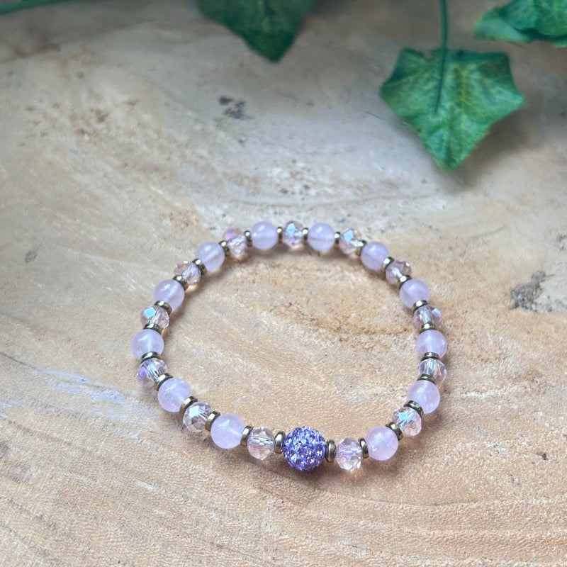 Douceur Brillante – Quartz Rose & Cristal d’Autriche