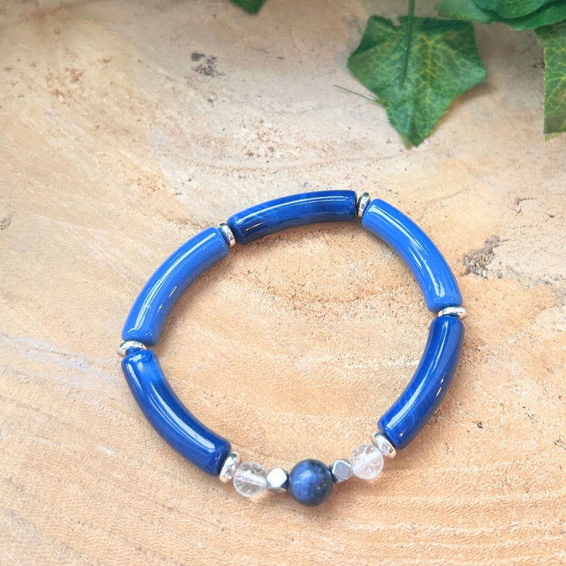 Clarté Calme – Sodalite & Cristal de Roche (acétate)