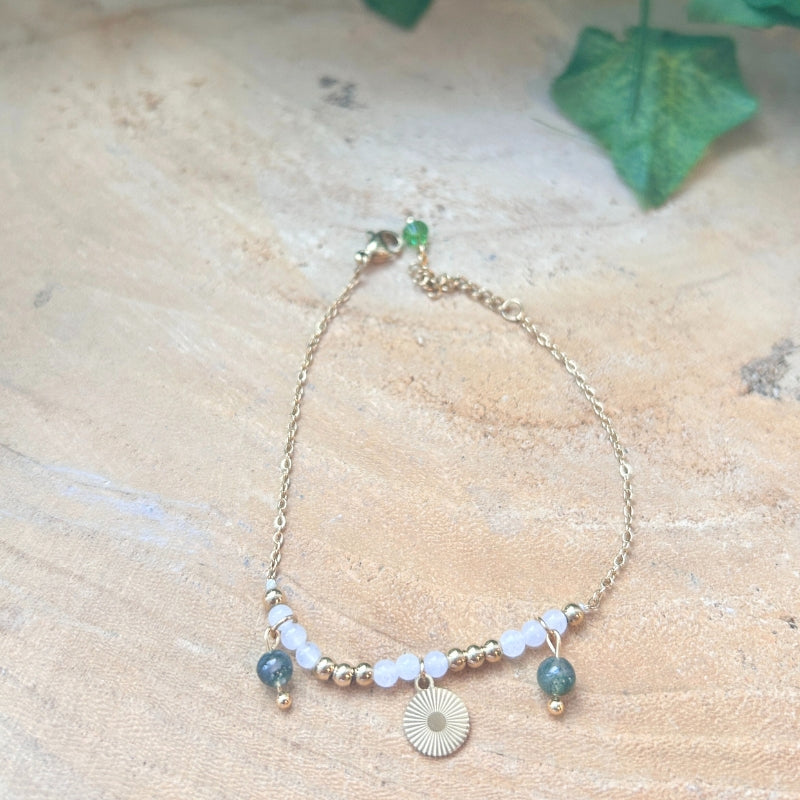 Calme Naturel – Agate Mousse & Pierre de Lune
