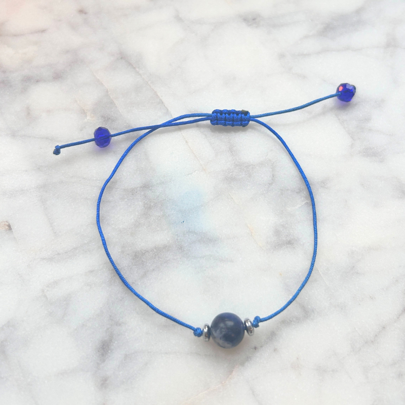 Calme & Clarté – Sodalite & Cristal d’Autriche