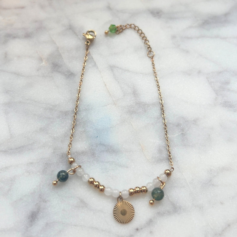 Calme Naturel – Agate Mousse & Pierre de Lune