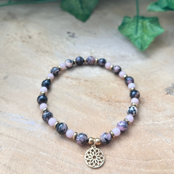 Douce Reconstruction – Rhodonite & Opaline