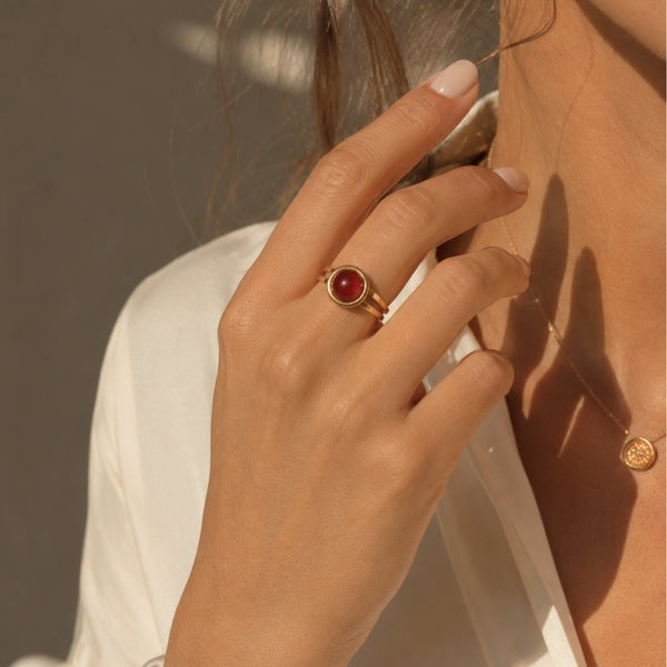 Bague Élan Vital – Cornaline