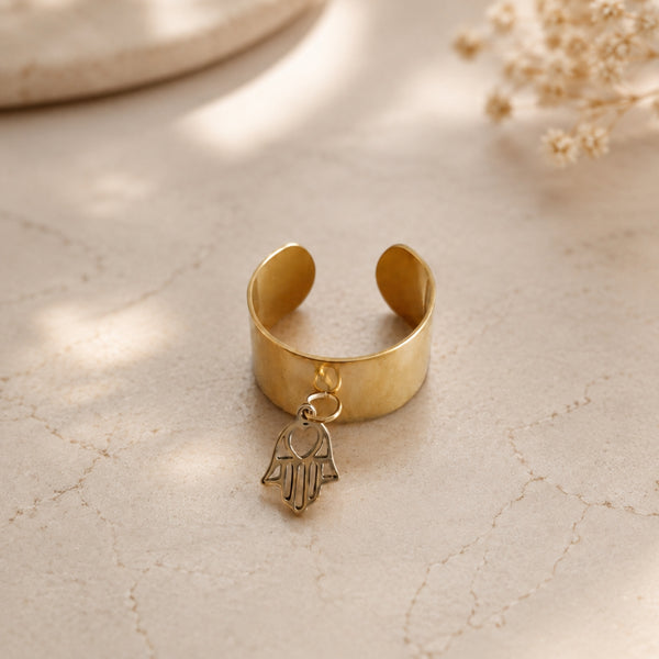 Bague Protection Sacrée – Main de Fatma