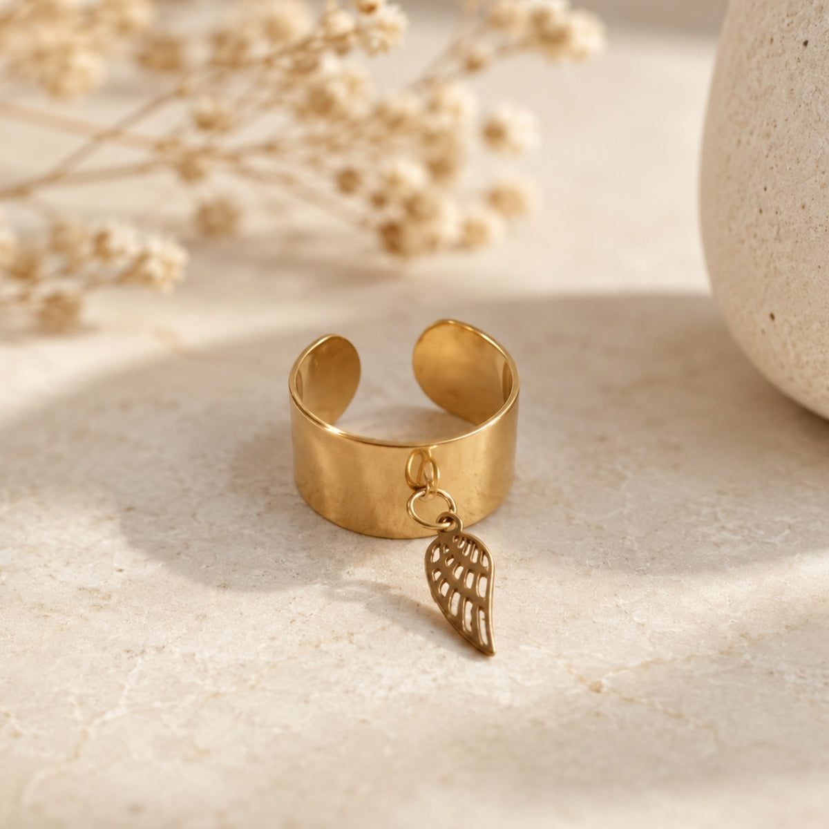 Bague Protection Céleste – Aile d’Ange
