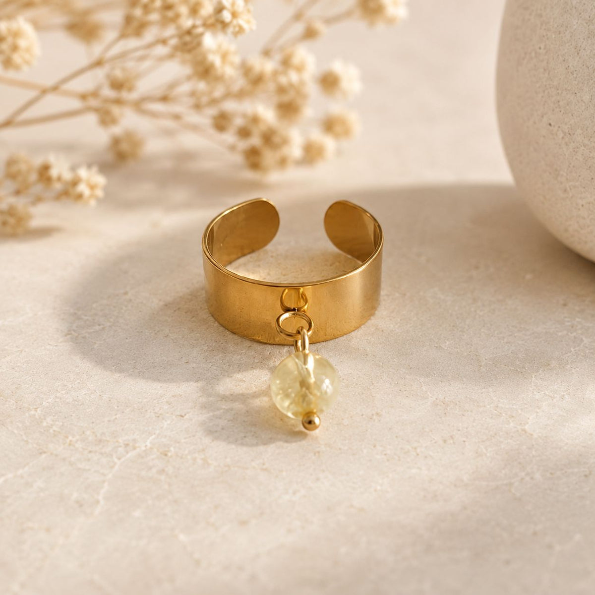 Bague Lumière Intérieure – Citrine