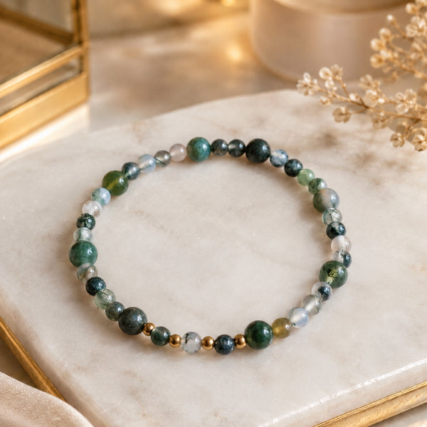 Bracelet Renouveau – Agate Mousse