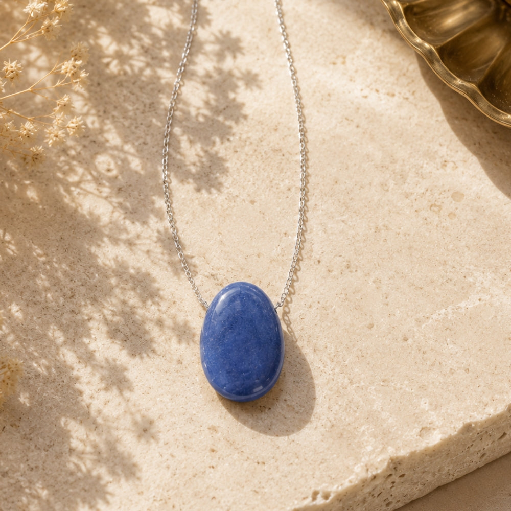 Collier Horizon Intérieur – Aventurine Bleue