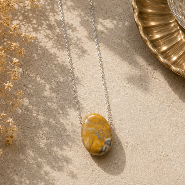 Collier Équilibre Naturel – Agate Crazy