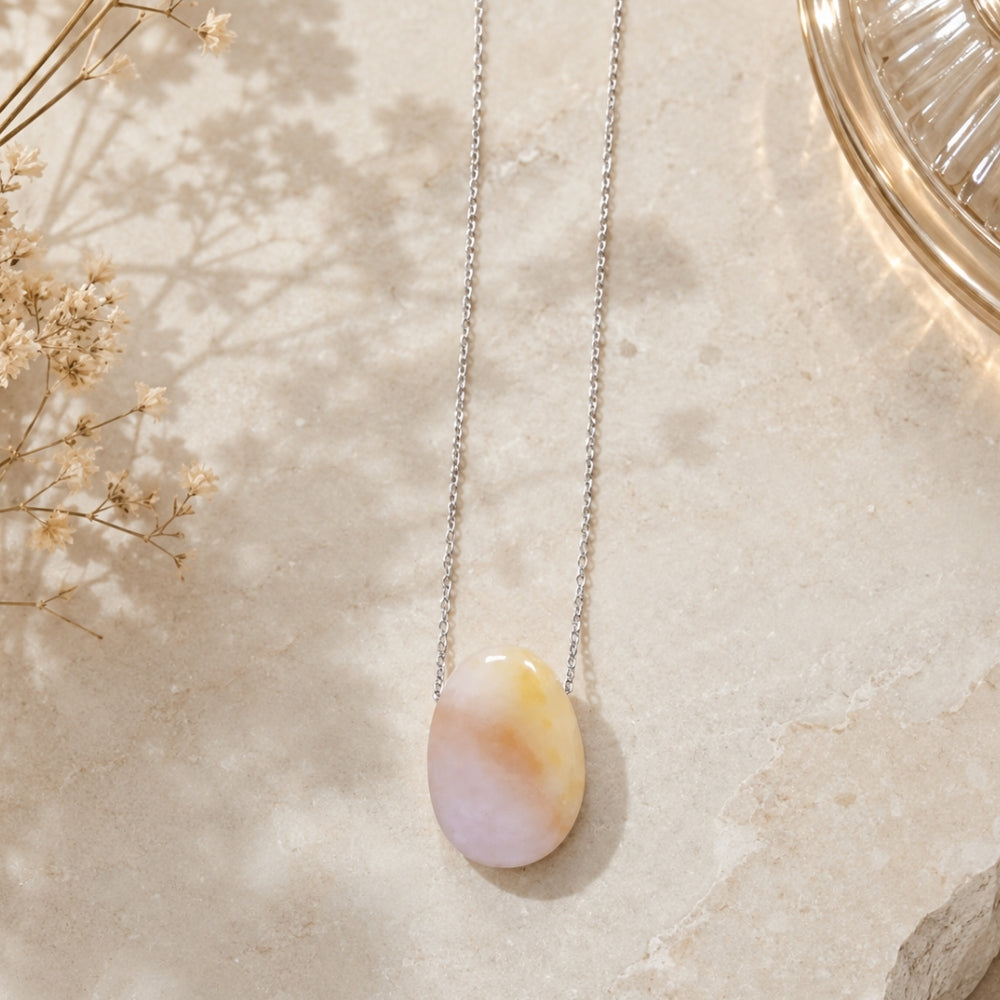 Collier Énergie Solaire – Agate Jaune