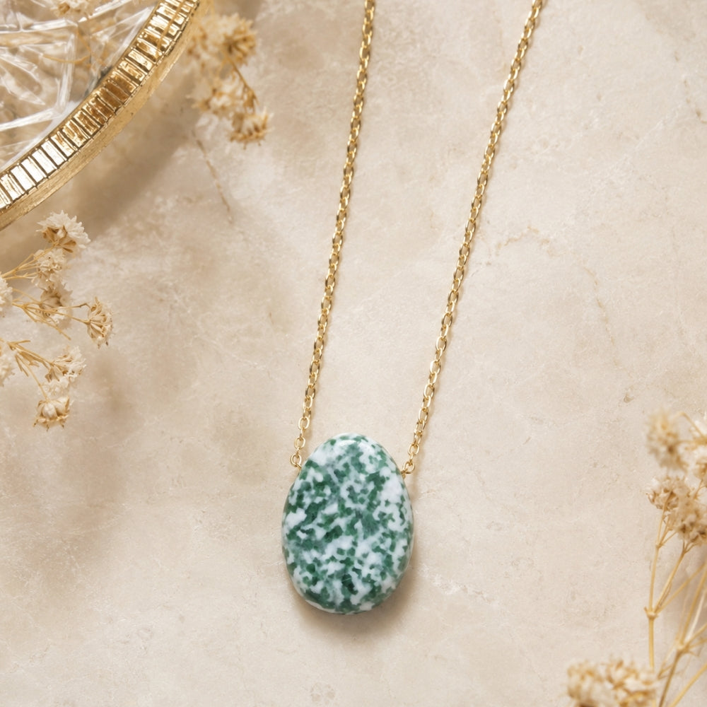 Collier Ancrage Naturel – Agate Arbre