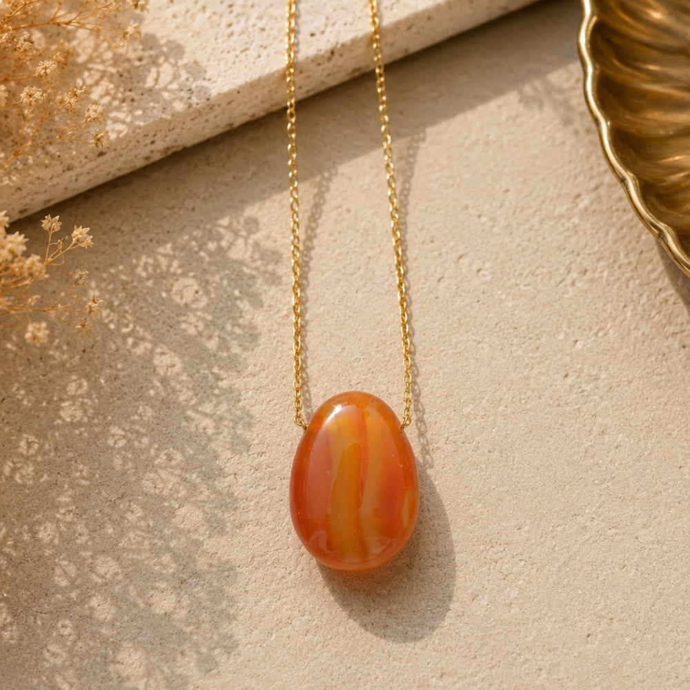 Collier Élan Solaire – Cornaline