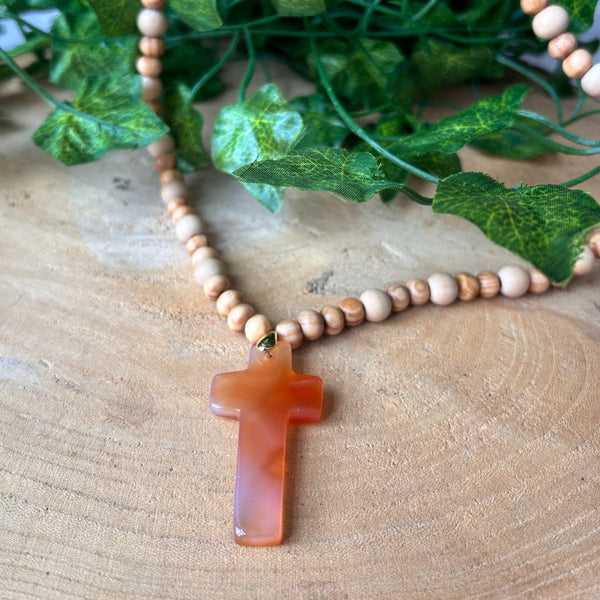 Croix Vitalité – Cornaline
