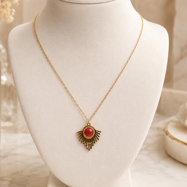 Collier Soleil Intérieur – Cornaline