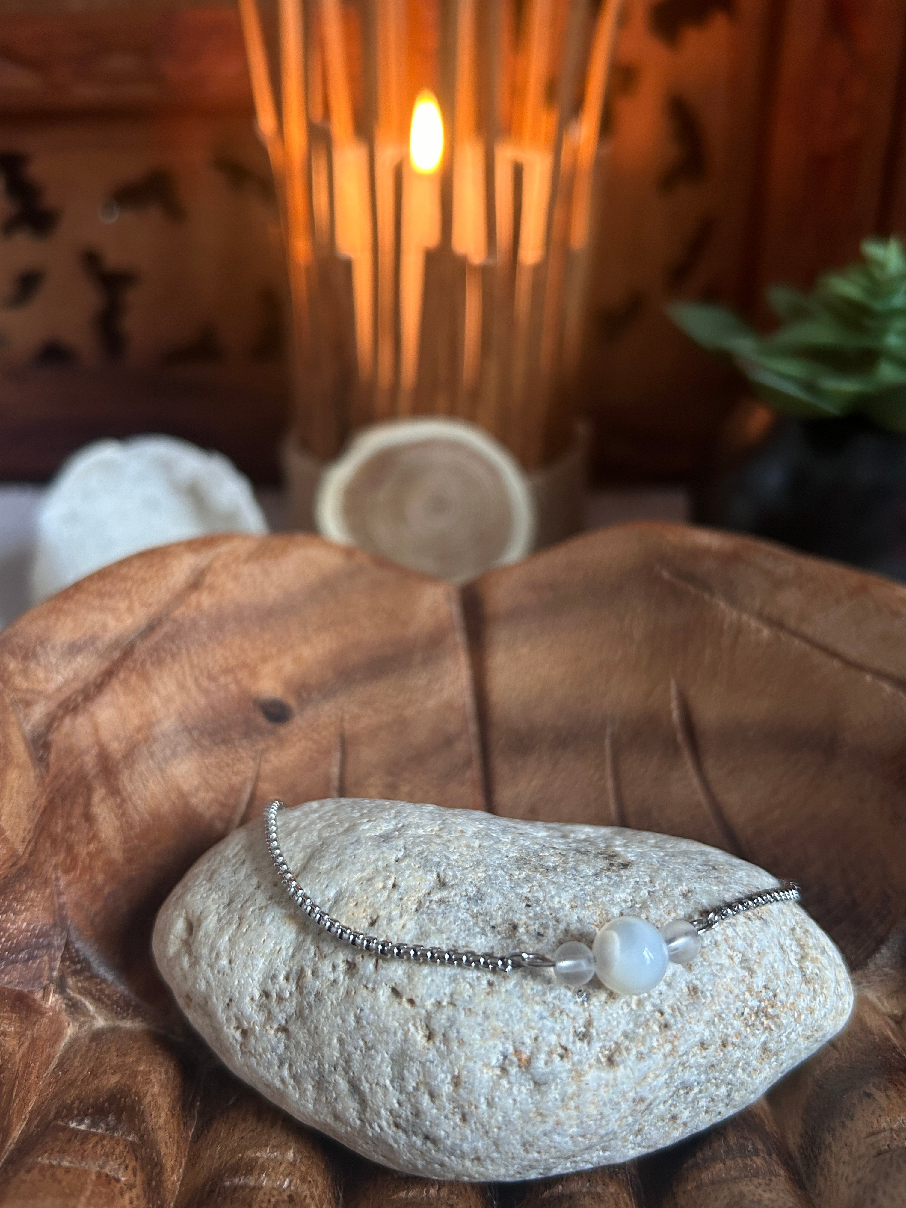 Clarté d'Océan - Nacre & Cristal de Roche