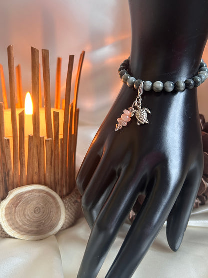 Rose Féline - Quartz Oeil de Chat & Quartz rose