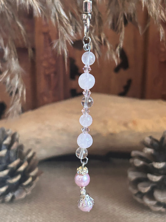 Clarté Tendre - Quartz Rose & Cristal de Roche