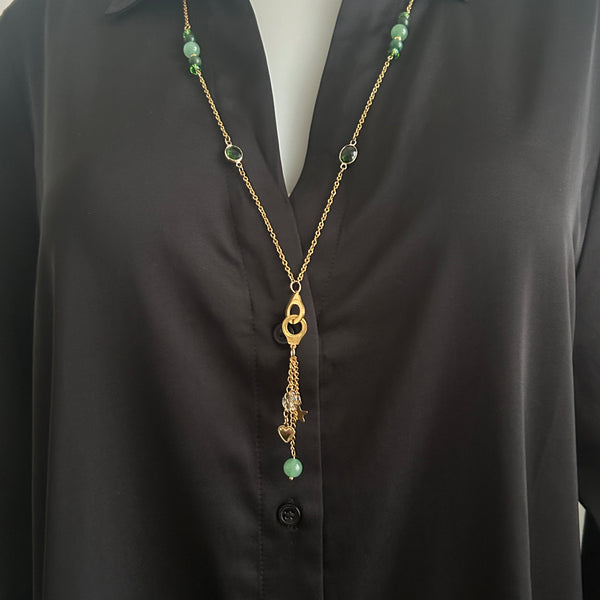 Harmonie Emeraude - Aventurine verte, Jade d'Afrique & Cristal de Roche