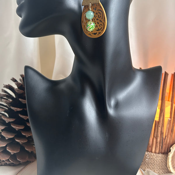 Verte Eclat - Aventurine & Perles Lampwork
