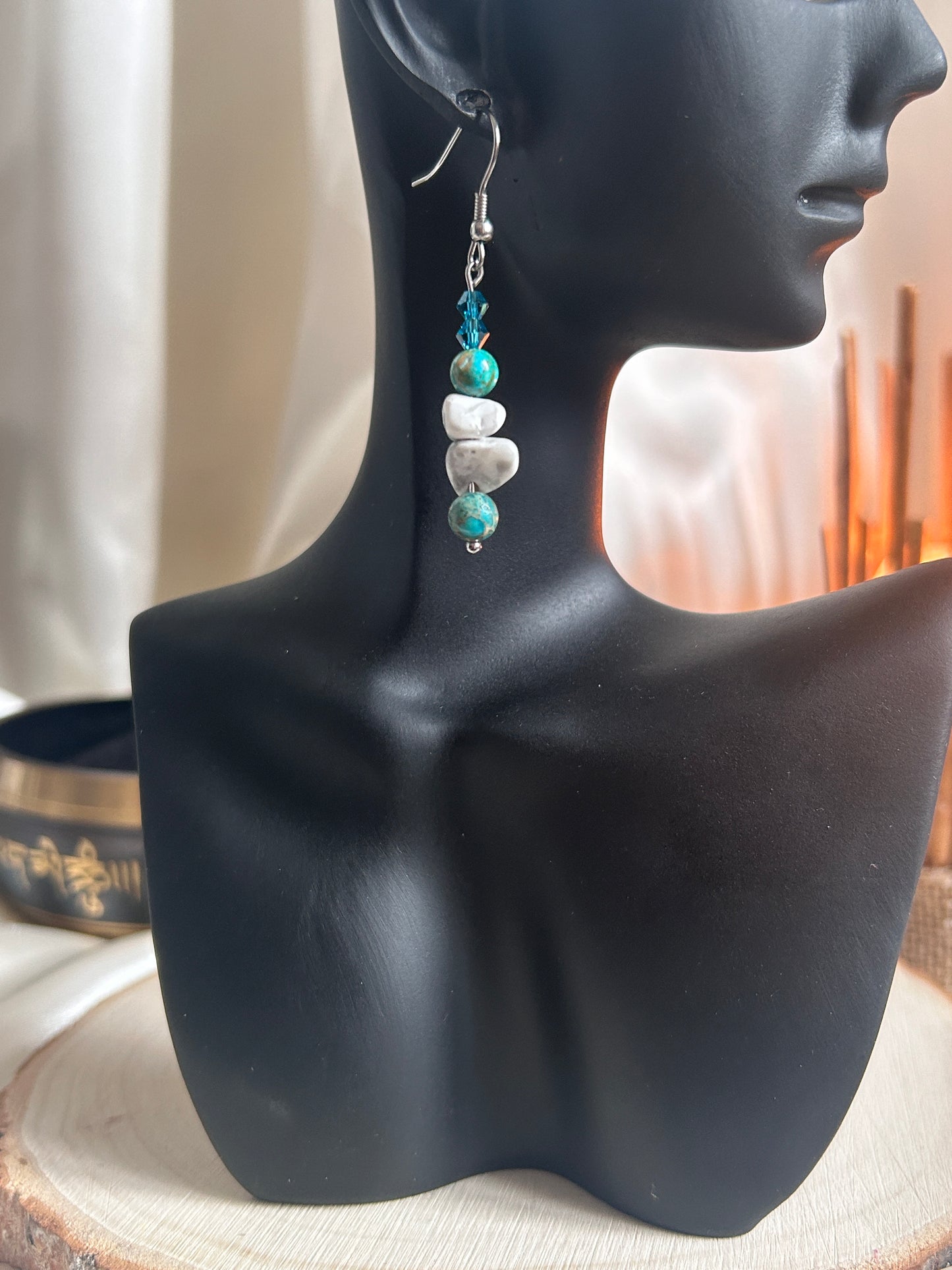 Harmonie Céleste - Jaspe Impérial Bleu & Howlite