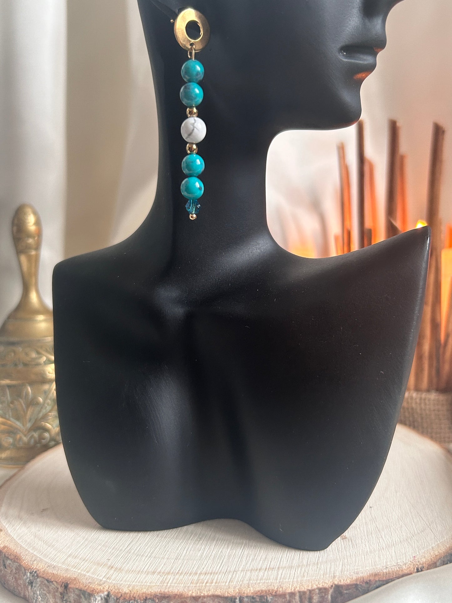 Ciel et Terre - Turquoise de Chine & Howlite