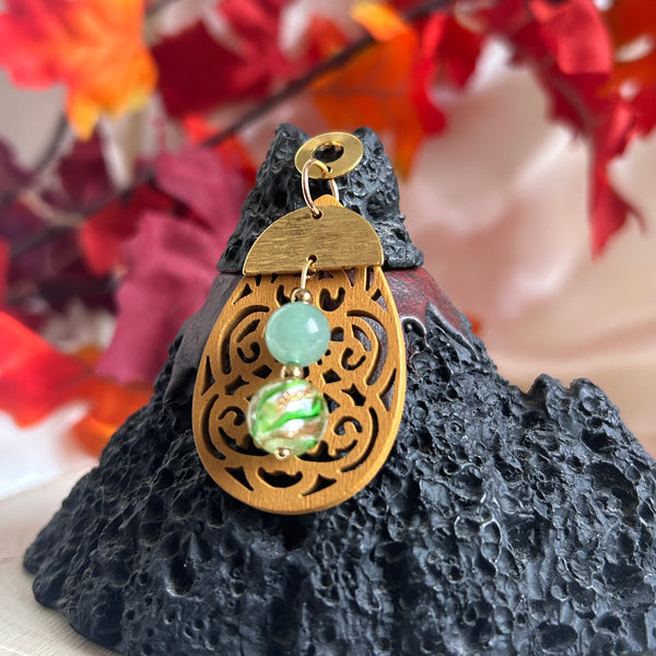 Verte Eclat - Aventurine & Perles Lampwork