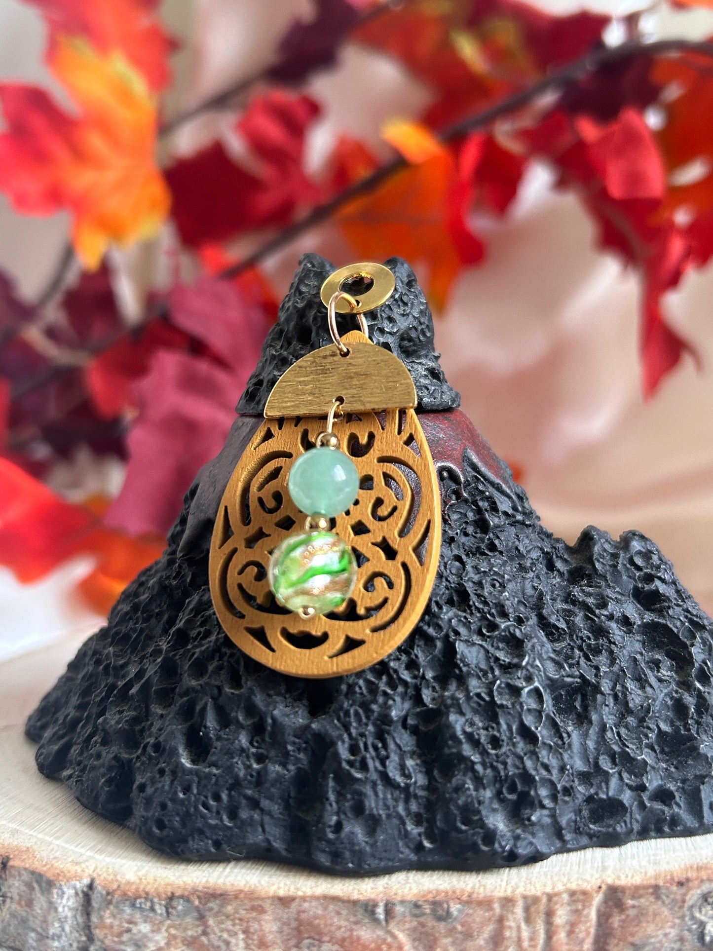 Verte Eclat - Aventurine & Perles Lampwork