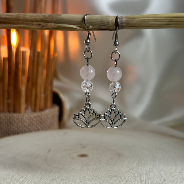 Douceur Cristalline - Quartz Rose & Cristal de Roche