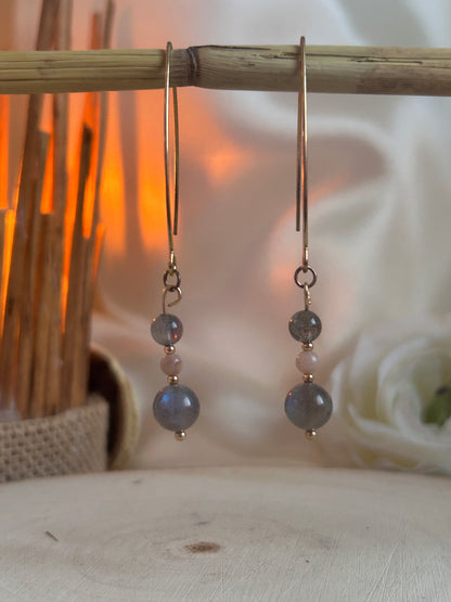 Aurores Solaires - Labradorite & Pierre de Soleil