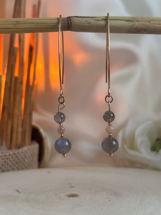Aurores Solaires - Labradorite & Pierre de Soleil