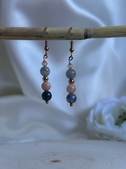 Lueur Boréale - Labradorite & Pierre de Soleil