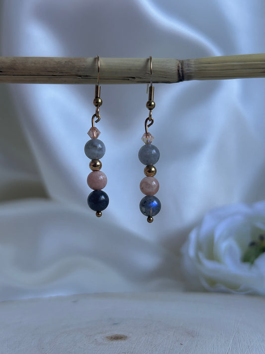 Lueur Boréale - Labradorite & Pierre de Soleil