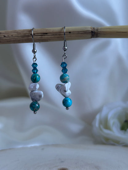 Harmonie Céleste - Jaspe Impérial Bleu & Howlite