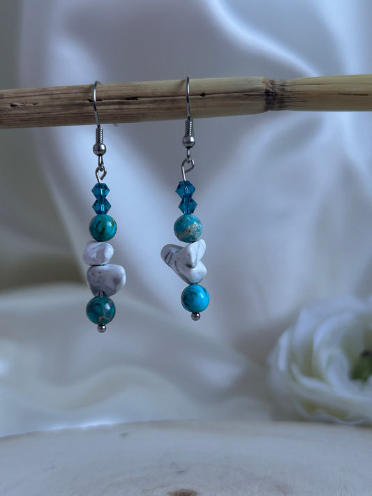 Harmonie Céleste - Jaspe Impérial Bleu & Howlite