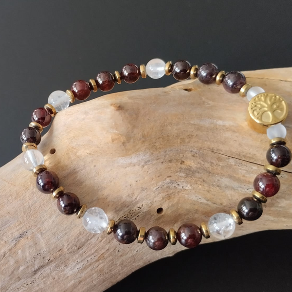 Rubra – Grenat & Cristal de Roche