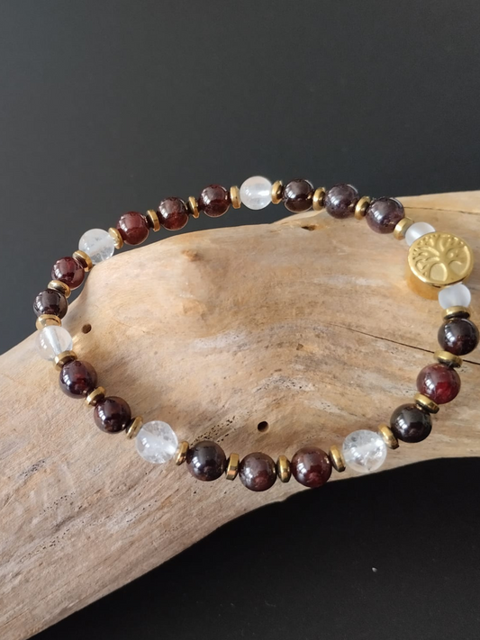 Rubra – Grenat & Cristal de Roche