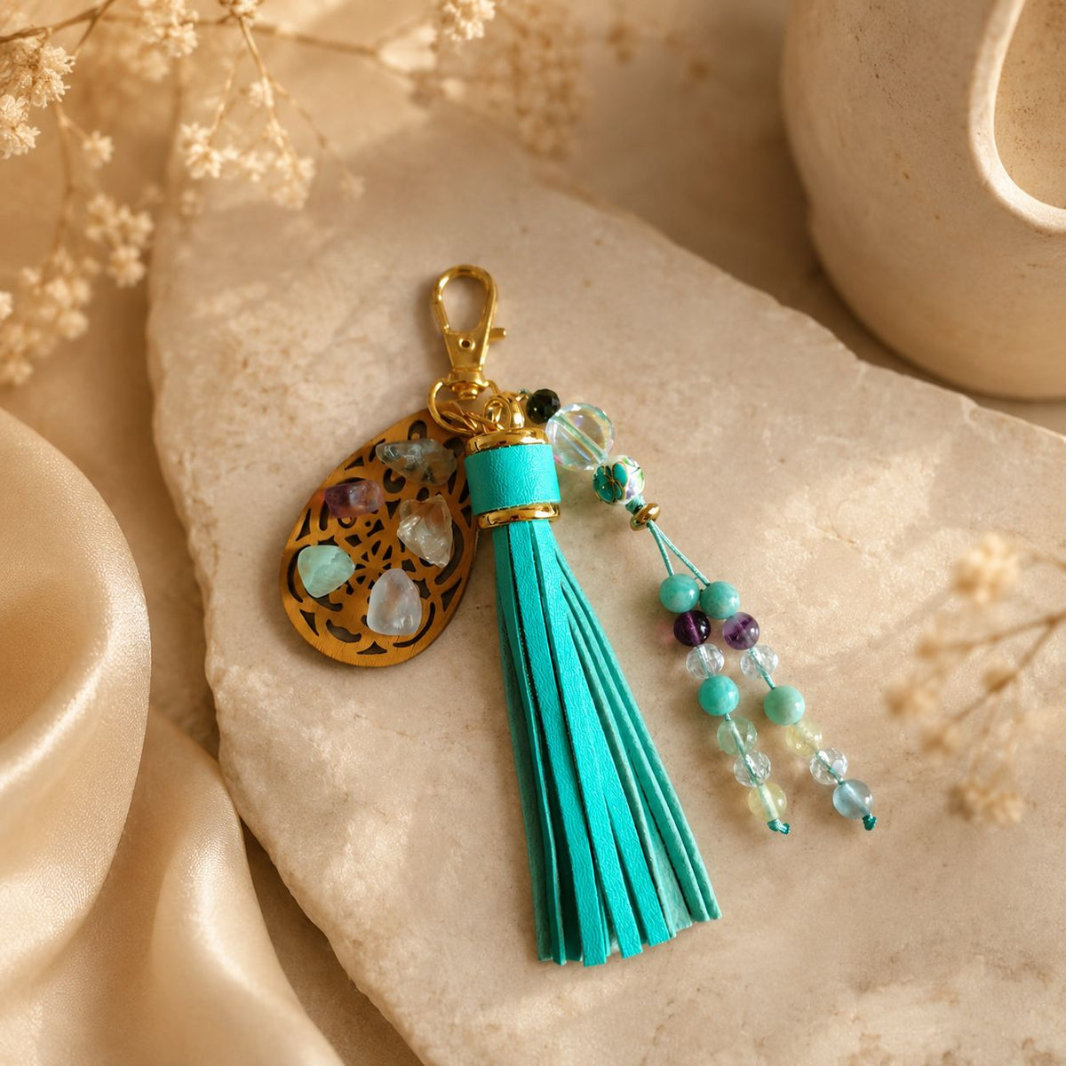 Talisman Harmonie Intuitive – Amazonite & Fluorite